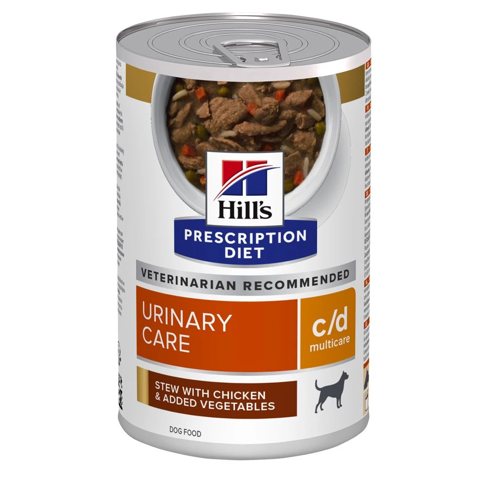 Hill's Prescription Diet C/D Multicare Boîtes Pour Chien Poulet Et Légumes - 12 X 354g