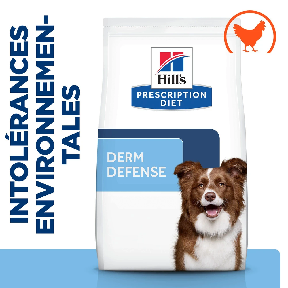 Hill's Prescription Diet Derm Defense Croquettes Pour Chien Au Poulet 4 Kg – Image 2