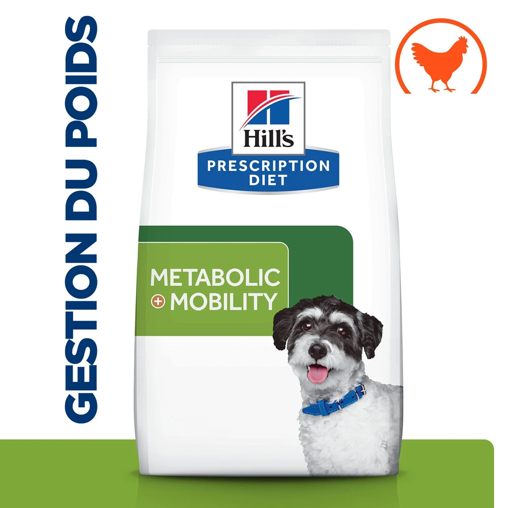 Hill's Prescription Diet J/D Metabolic + Mobility Mini Croquettes Pour Petit Chien Au Poulet - 6Kg – Image 2