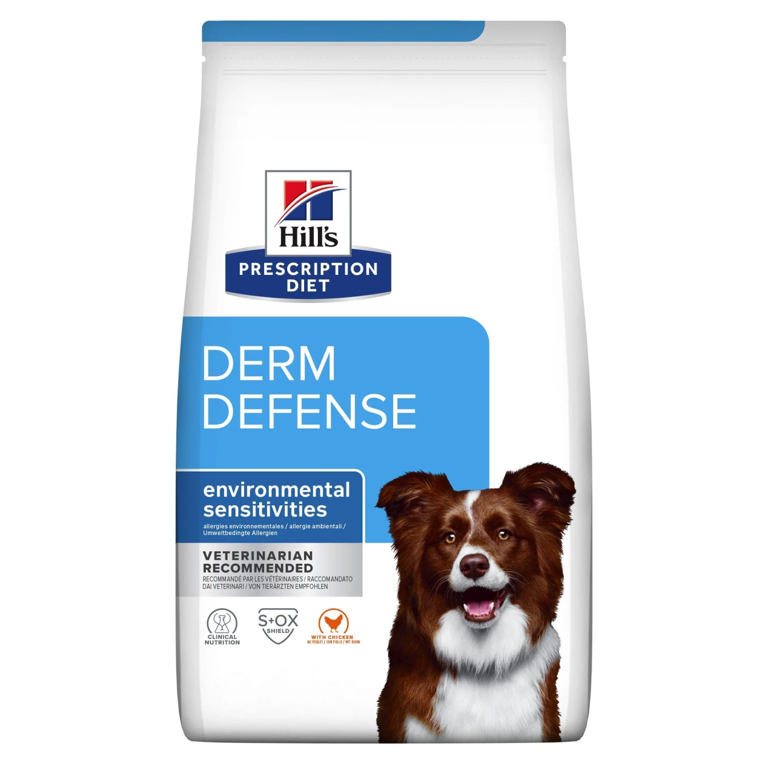 Hill's Prescription Diet Derm Defense Croquettes Pour Chien Au Poulet 4 Kg