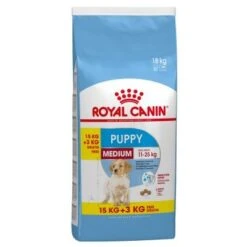 Royal Canin Medium Puppy Pour Chiot 15kg + 3kg Gratuit