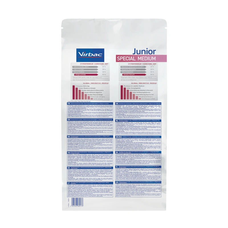 Virbac Veterinary Hpm Junior Special Medium Pour Chien 3kg – Image 4