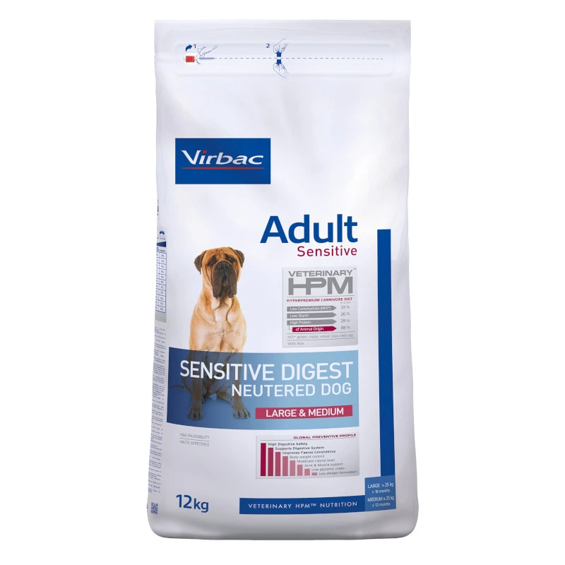 Virbac HPM Adult Sensitive Digest Neut Large & Medium Pour Chien 3kg – Image 5