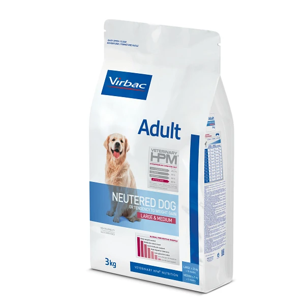 Virbac Veterinary Hpm Adult Neutered Large & Medium Pour Chien 7kg – Image 2